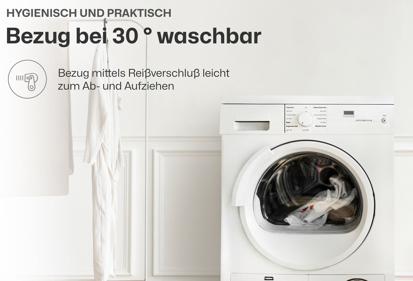 Baumwollbezug für Nackenkissen Thermo