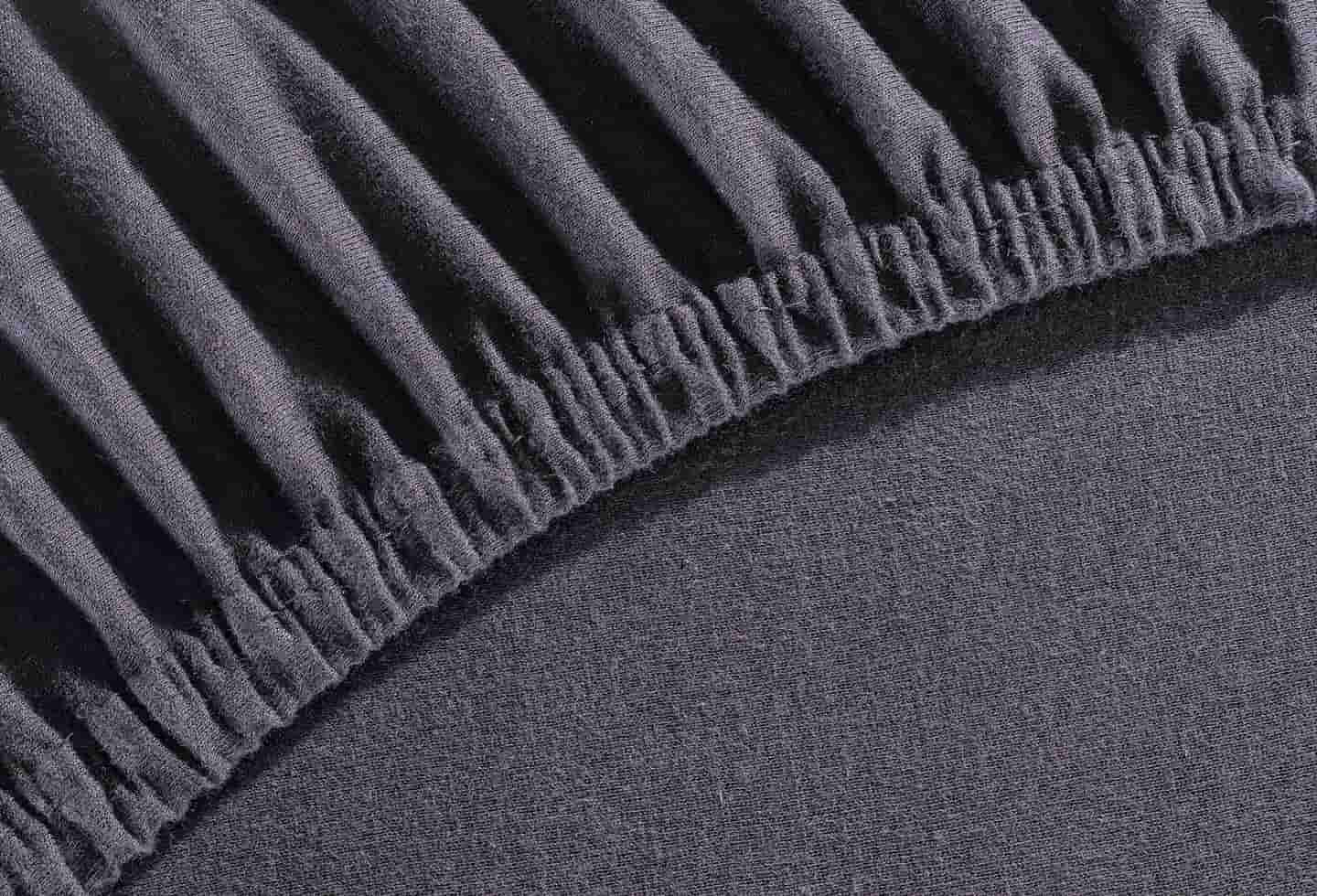 Ravensberger Matratzen Spannbettlaken schwarz Gummizug