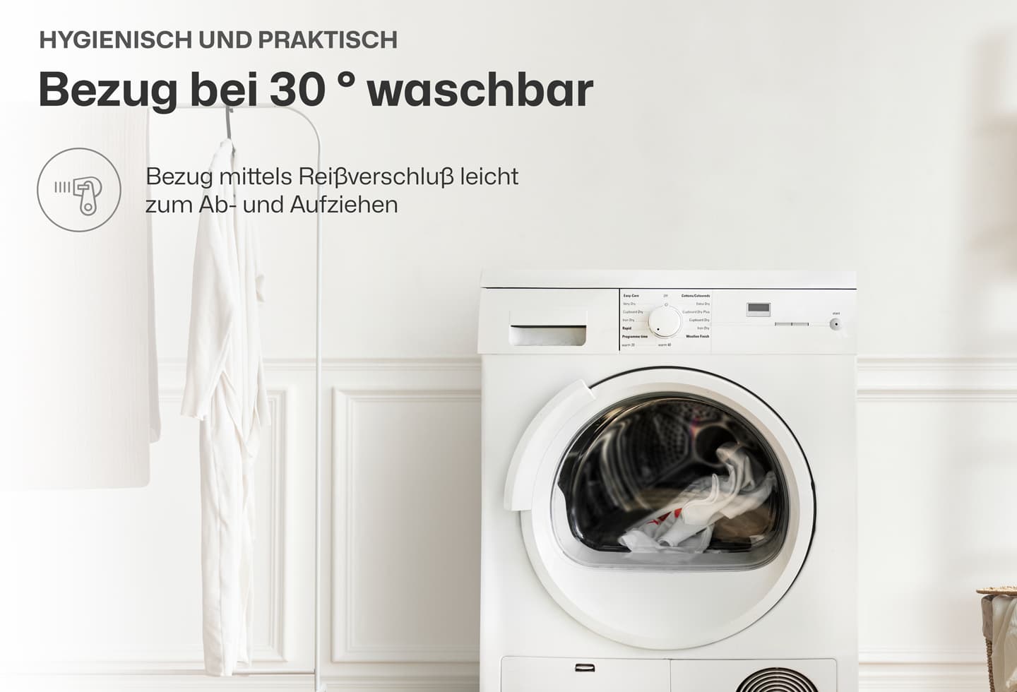 Baumwollbezug für Nackenkissen Latex